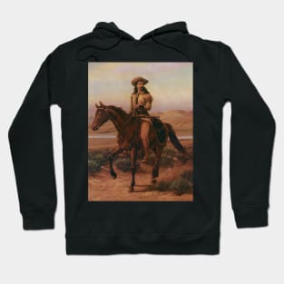 Portrait of Buffalo Bill on Charlie by William Cary Hoodie